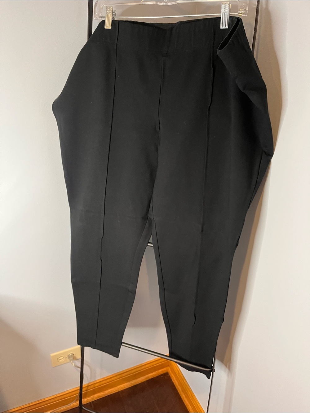 Ava & Viv Black High-Wasted Ponte Pull-On Pants